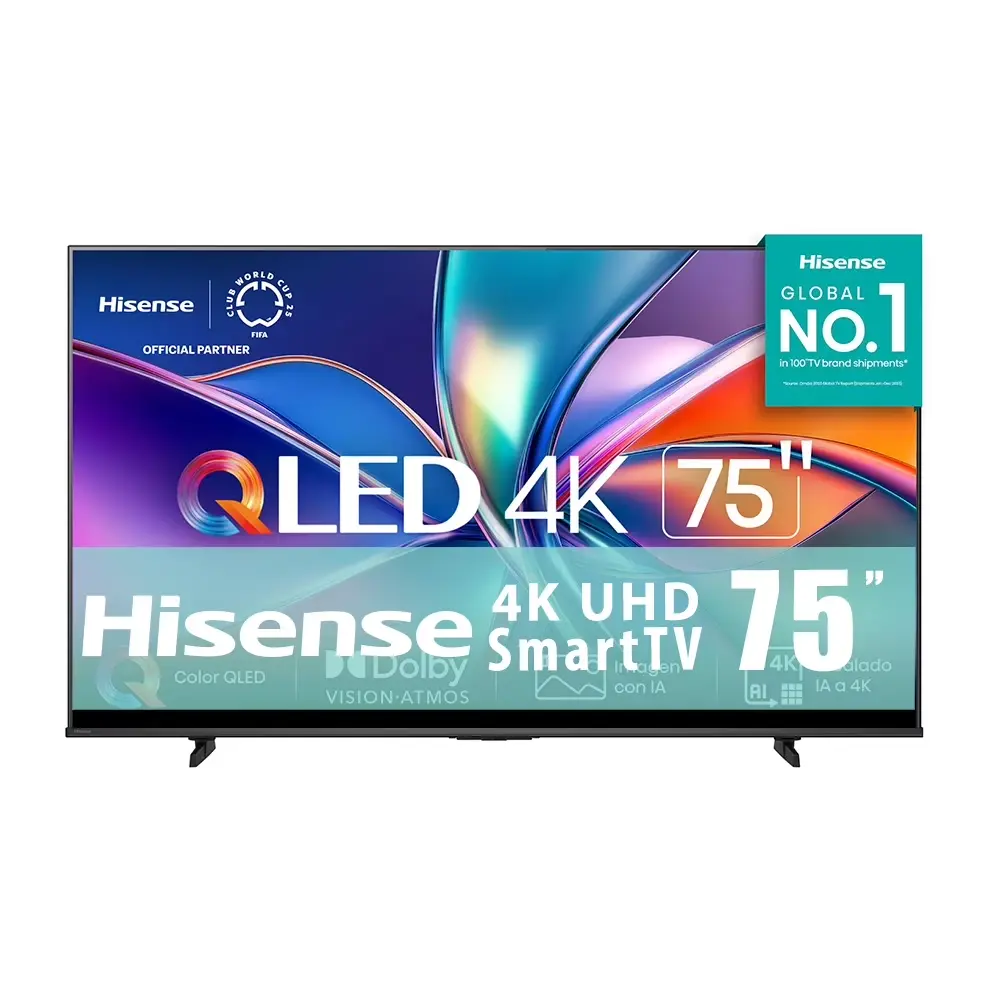 Pantalla 75 pulgadas, Hisense, QLED 75QD6QV