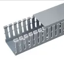 Canaleta Ranurada de PVC con Tapa, PANDUIT, FC1.5X1.5LG2, Tipo F gris de 44.5mm x 41.1mm x 2m.