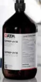 [95017495] Resina de montaje marca QATM modelo Qprep UV 55 variante Curado UV (PN: 95017495).