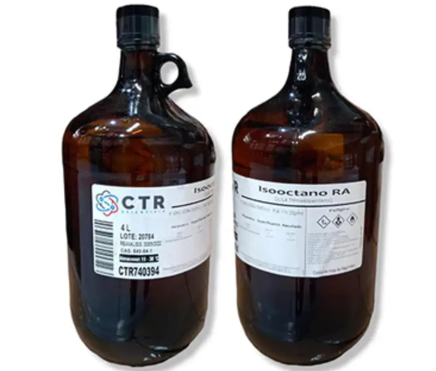 isooctano trimeltilpentano vidrio ambar 4 lt ctr