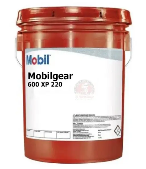 MOBI ACEITE MGEAR 600 XP 220 CUBETA 19LTS, MOBIL