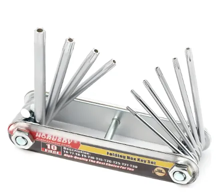 juego de llaves de extrella torx t6-t30 portátiles