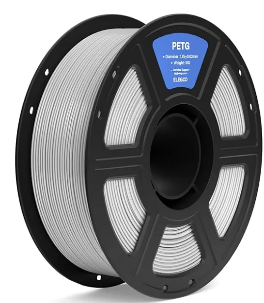Filamento PETG ELEGOO CA-EL-3D-PEB07 1,75 mm Color Gris Bobina de 1 kg