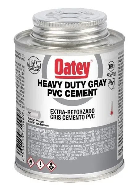 cemento gris oatey PEGR-OEGC10 extra ref/pvc 1lto