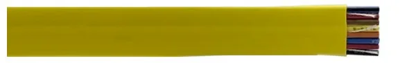 Yellow Festoon Cable, Class 5, 0.6/1 kV, 105°C, 8 x 12 AWG (4 mm²)
