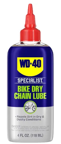 [080626051201] Lubricante seco para cadenas de bicicleta, WD-40 Specialist, Botella con boquilla aplicadora, 4 FL OZ (118 ml)