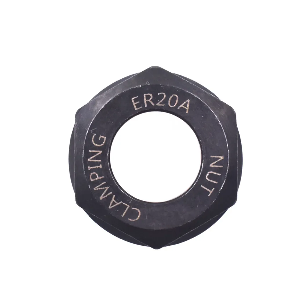 Tuerca de sujeción para boquilla de mandril ER20, CON-ER20, Hexágono de 35 mm (Tipo A / ER20-A NUT).
