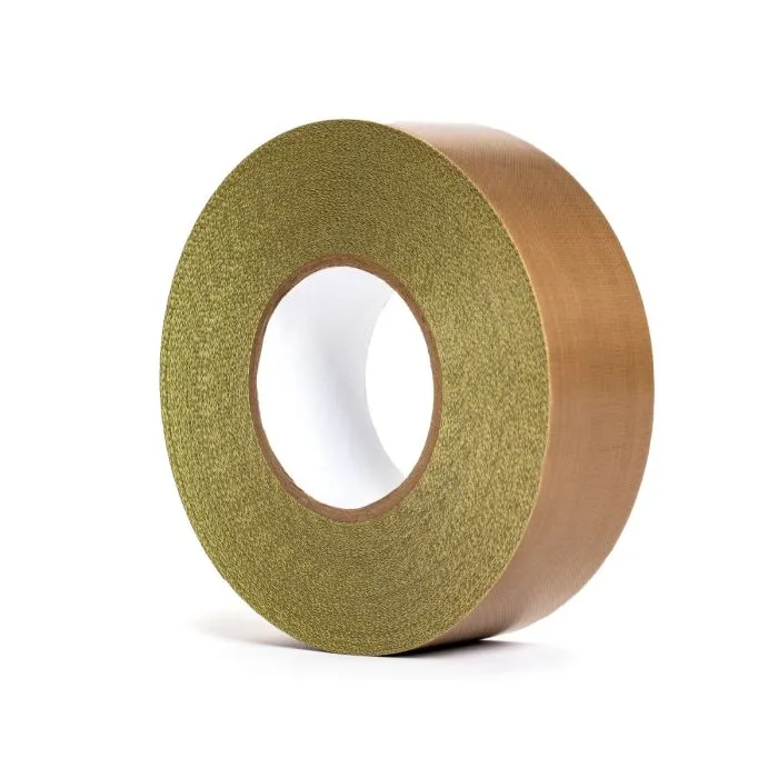 Cintas De Tela De Fibra De Vidrio Imptrgnada Con PTFE Vitriflon Estándar Adhesivo De Silicona, VTF-303-S-1"X33 (0.003" 1’’ X 33mts)
