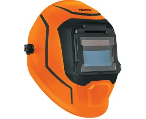 Careta electrónica para soldar, Truper, CAREL-13, color naranaja