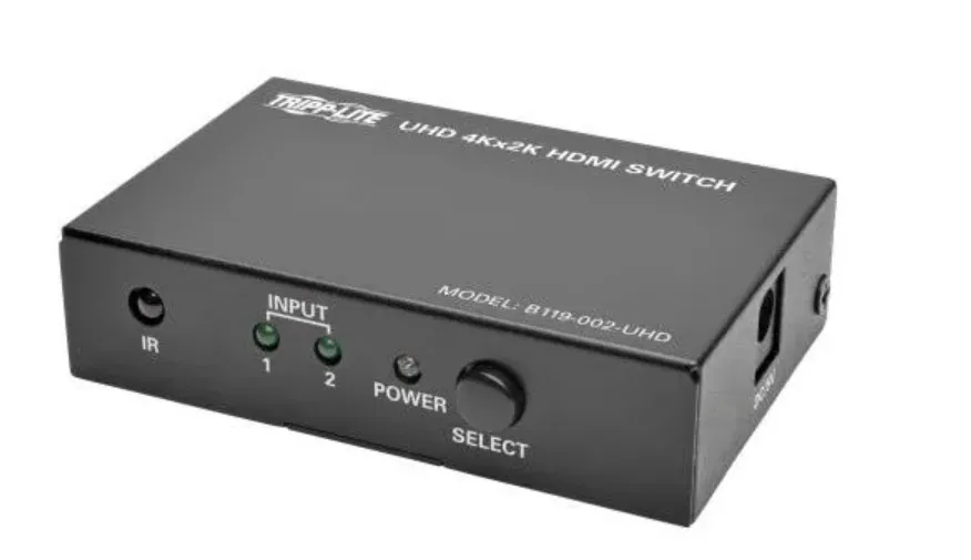 [180626164719] Tripp Lite series Switch HDMI de 2 Puertos con Control Remoto - 4K @ 60 Hz, 4:4:4, HDR, 3D, HDCP 2.2, EDID

, TrippLite, B119-002-UHD