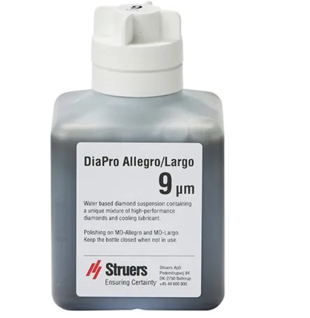 Suspensión de diamante "todo en uno", DiaPro Allegro/Largo, 500 ml, Struers,  9 micras