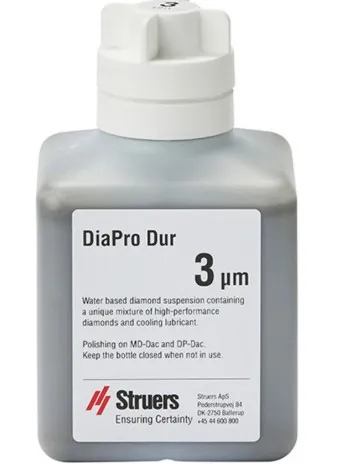 Suspensión de diamante "todo en uno", DiaPro Dur, 500 mL, 3 micras, Struers