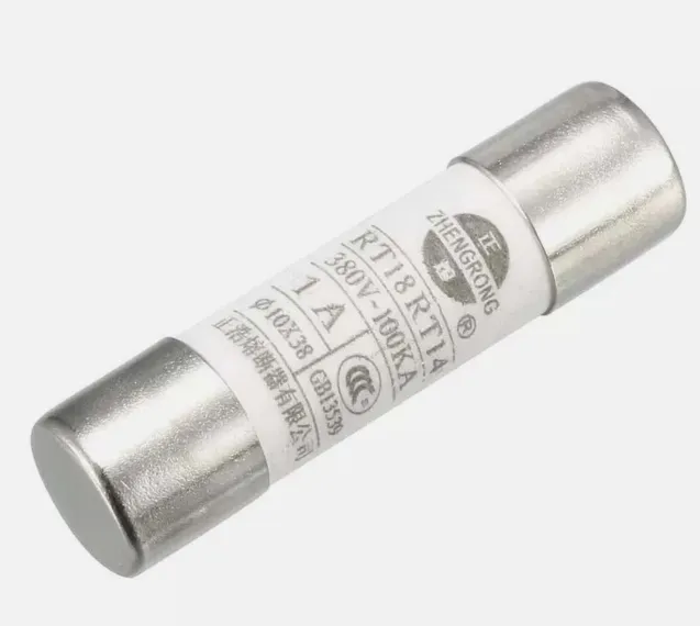 Fusible De Tubo Cilindrico Zhengrong RO15 RT18 RT14 1A 380V 10x38, Paquete De 20 piezas
