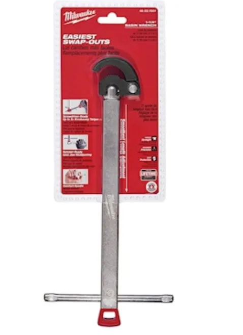 Llave de lavabo, Milwaukee, 48-22-7001, de Metal de 1-1/4 de pulgada