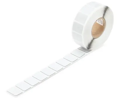 [210-852] Etiquetas para pulsadores; 27 x 19 mm; colores plateados, 350 pzs. 210-852