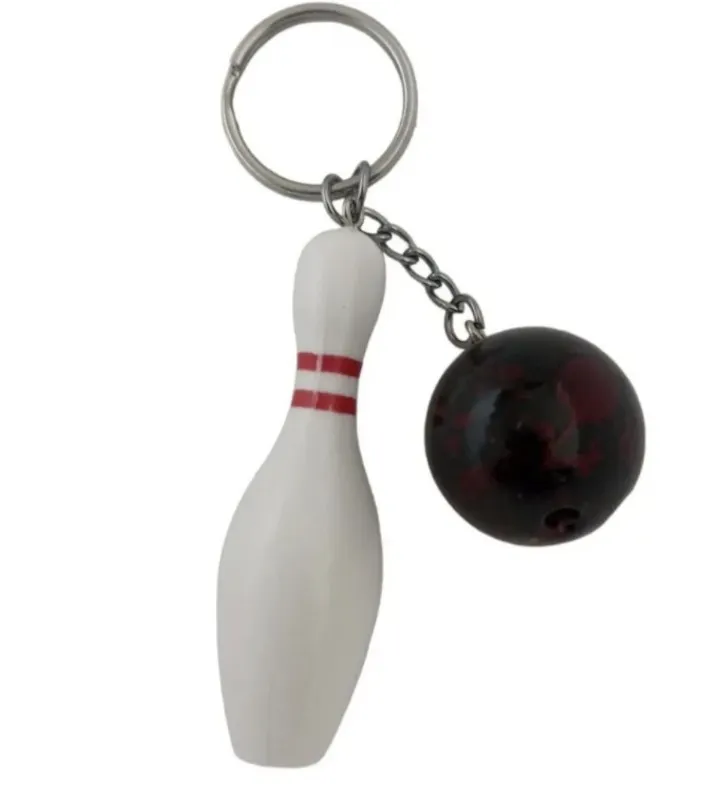 [270726171601] Llavero con forma de pino y bola de bolos