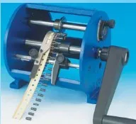 Manual cutting machine for taped radial components, TP6/R/22, OLAMEF, Tape pitch P=15mm