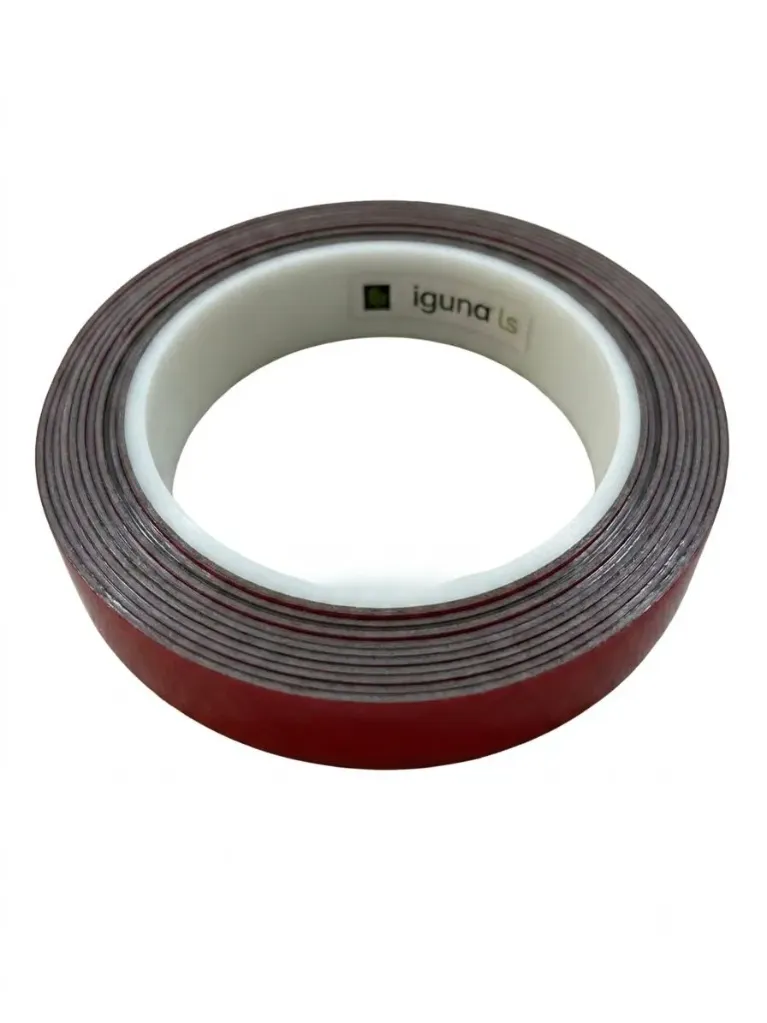 Cinta Adhesiva Doble Cara Iguana LS 19mm x 3m Gris