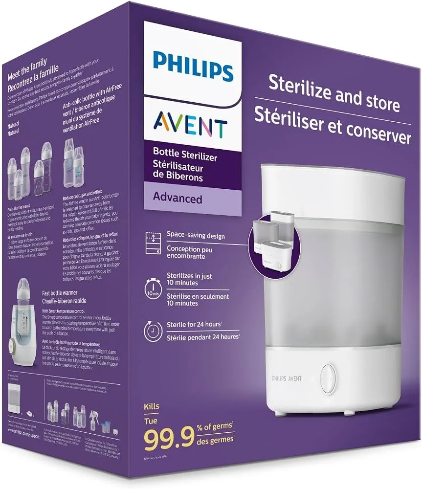Esterilizador Philips Avent, SCF291/00, Eléctrico a Vapor Advanced