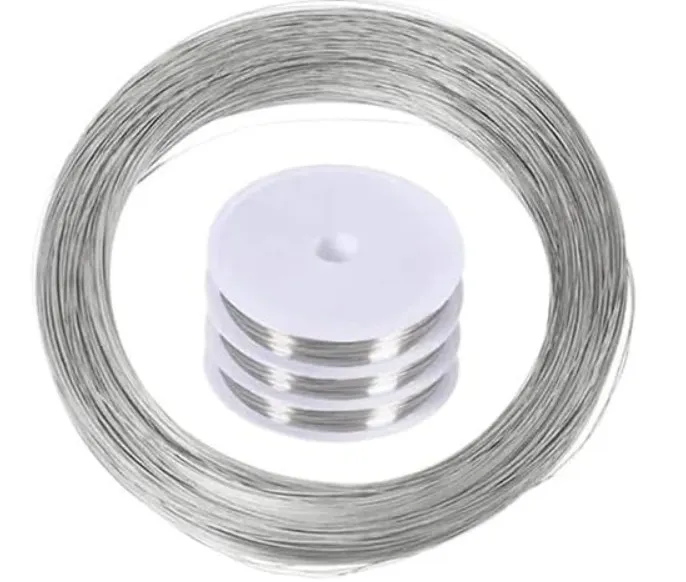 Rollo de alambre de acero inoxidable 304, (0.5mm X 50M)