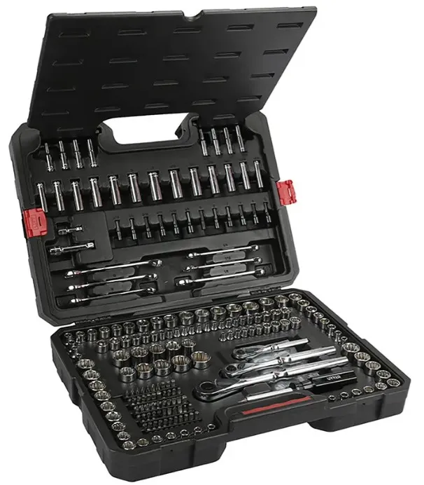 Juego de Dados 1/4" , 3/8" , 1/2" SAE/Métrico 230 piezas URREA JCB02