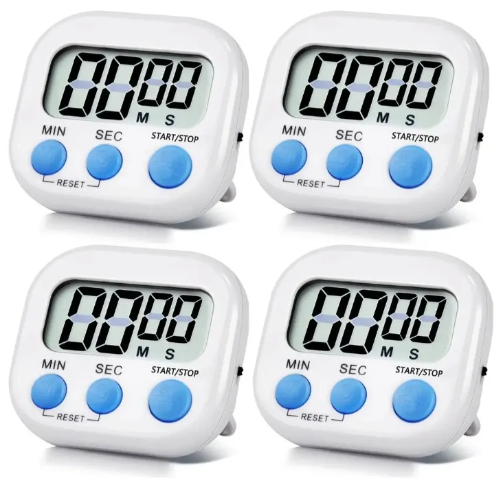 Temporizador con alarma, con cuenta regresiva de minutos y alarma, con soporte magnético