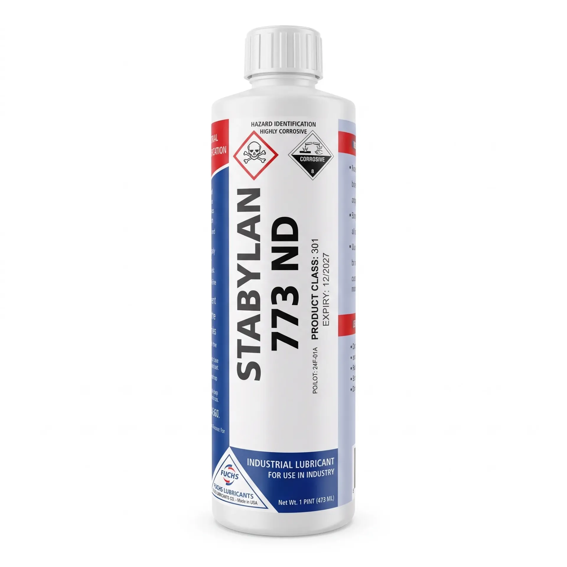 Lubricante Sintético de Alta Temperatura FUCHS LUBRITECH STABYLAN 773 ND, Tambor de 412 LB