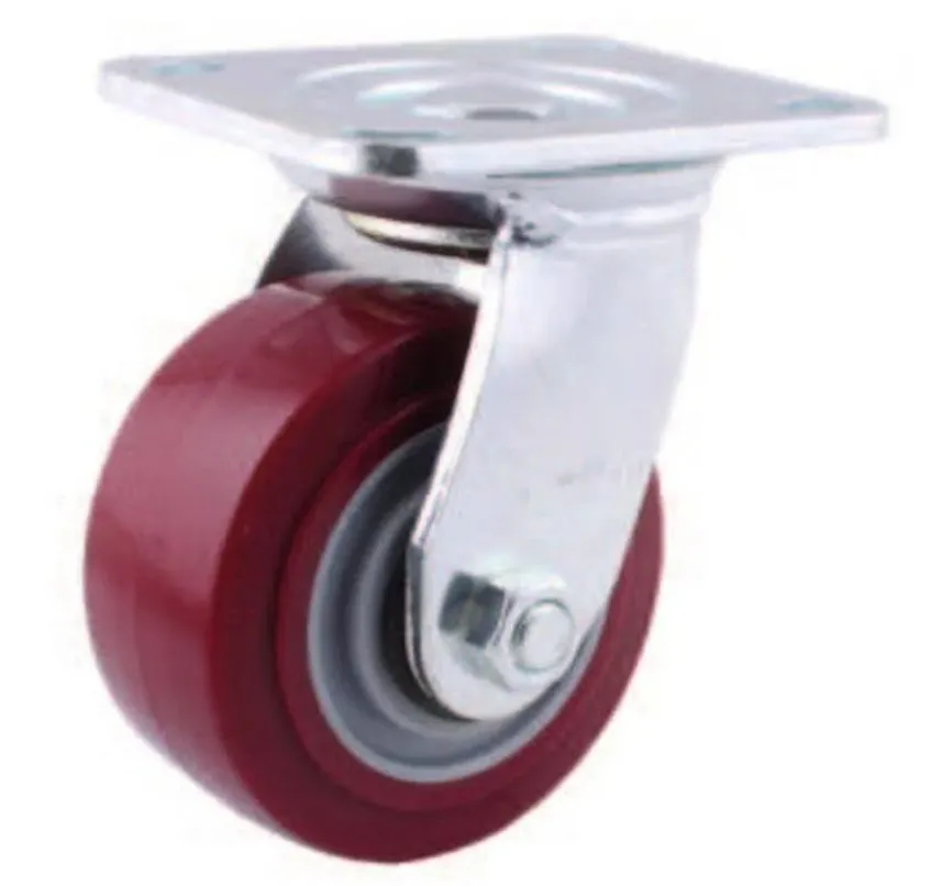 Rodaja hi-tech fija 4x2" en poliuretano cap.300kg.
