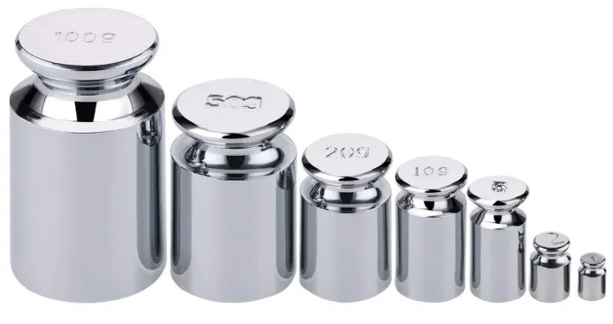 kit de pesaje para escala 10 g ,20 g, 50 g , 100  g