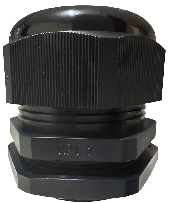 Conector Glandula Plastico 2 Npt Negra