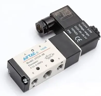 VALVULA SOLENOIDE 5/2, 1/4" AC110V, Airtac, 4V210-08-CP