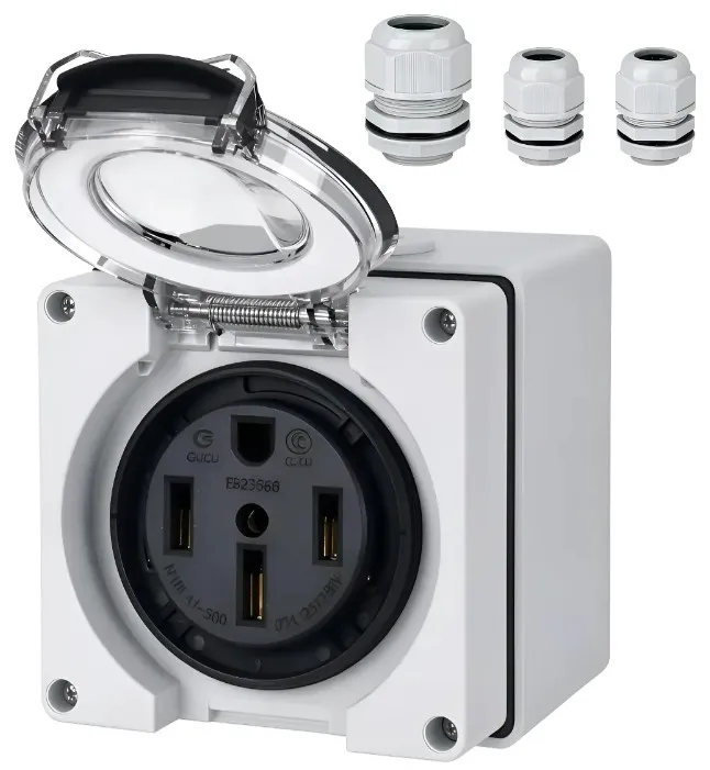 Caja de Toma de Corriente Nema 6-50R 50A (250 V)