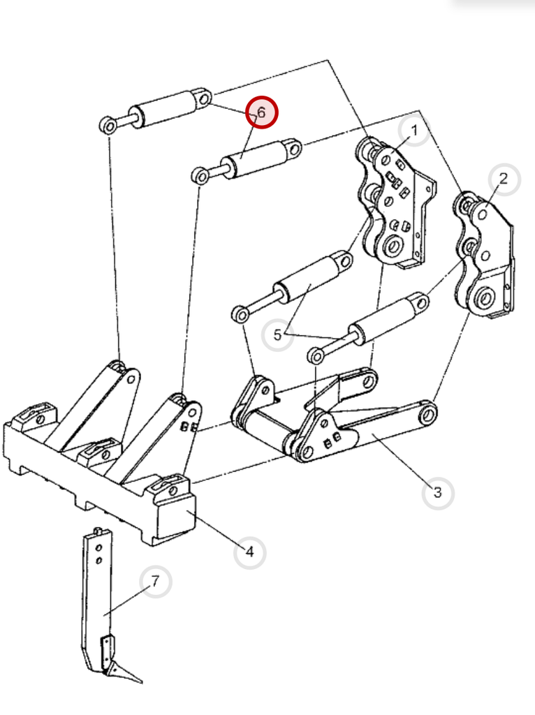 C - CYLINDER RIPPER Componentes de equipo pesado