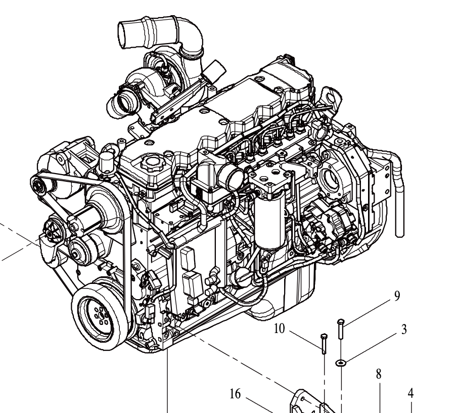 C - Engine Accesorios y componentes de motor