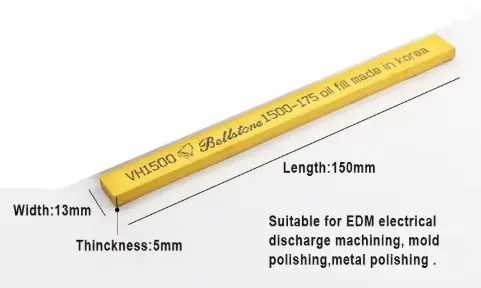 [VH1500] BellStone Mold Die Polishing Stones Finishing Stone For Mold Die Mould Maker Korea Orginal, pack 5pcs, 5*13*150mm, Grit 1500