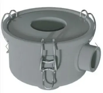 [74000105000] Becker External Canister Filter- Oversized lip style canister filter