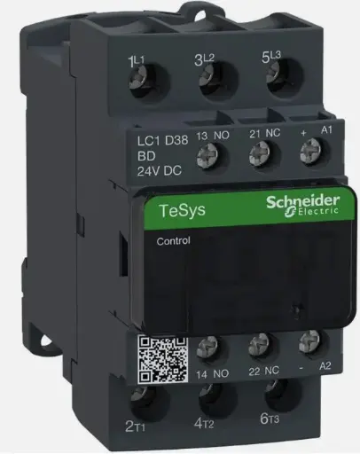 [LC1D38BD] CONTACTOR LC1D38BD  24VDC SCHNEIDER