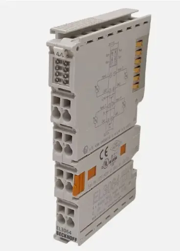 [EL3074] Terminal EtherCAT, entrada analógica de 4 canales, multifunción, ±10 V, ±20 mA, 16 bits, unipolar, 2 ksps