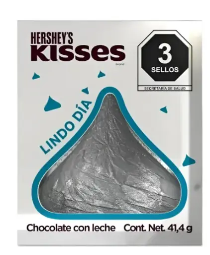 [261225502]  Chocolate Con Leche Hershey's Kisses 41.4 G Paquete de 10 Pza.