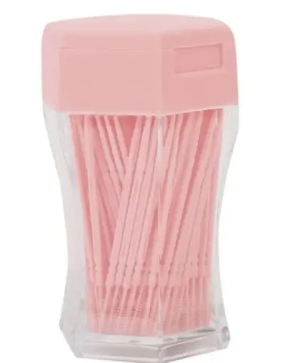 [140126095830] Palillo de dientes de doble cabeza Paq. 200 pz Color rosa