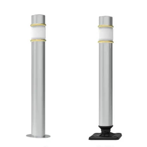 [BO-ATINOX- F] BOLARDO ATENEA DE ACERO INOX FIJO, BO-ATINOX- F, SISTEMA LUMINOSO