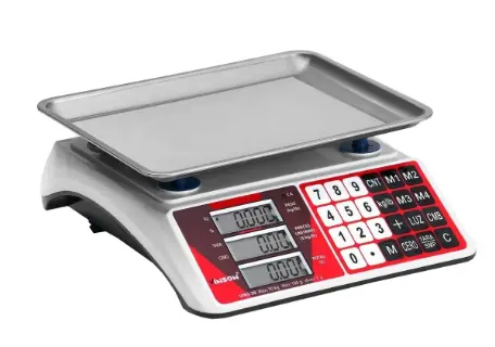 [VINS-30230126] Báscula Digital Vinson Rhino 30kg Color Blanco Peso máximo soportado 30 kg