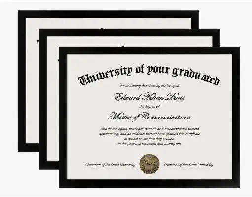 [100220261230] Marcos Para Diploma Carta, Foto,reconocimiento Con Vidrio (10 PZ ).