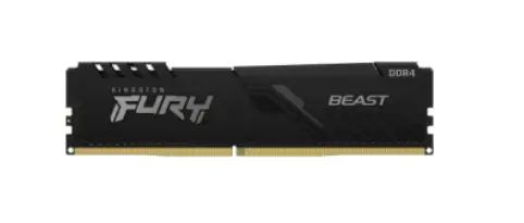 [120220260824] Memoria RAM Kingston FURY Beast Black DDR4, 3200MHz, 8GB,CL16, XMP.