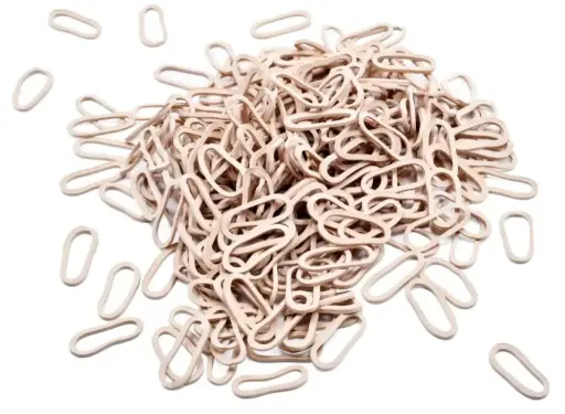 [120226034415] Liga elástica #10, caja con 100 gms, color natural