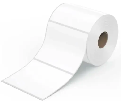 [131226022030] ETIQUETA POLIESTER BLANCO 50*50 MM IMPRESION DIGITAL CORTE BUT PRESENTACION X ROLLO DE MIL ETIQUETAS