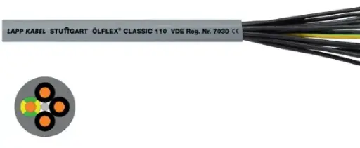 [1119645] Cable de control de PVC resistente al aceite, para un amplio rango de aplicaciones; con registro VDE, ÖLFLEX CLASSIC 110 5G35, 1119645 (precio por metro) 