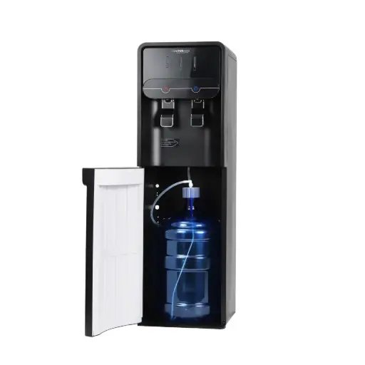 [HM0051W] Dispensador de Agua Marca Hypermark, Modelo ONYXWATER HM0051W, Garrafón Oculto 20 Litros, Color Negro