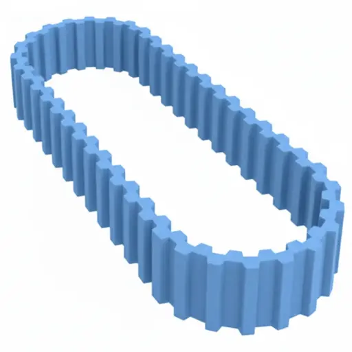 [N0011139001] Timing belt 25-T10DL-2350, blue FDA urethane, stainless bands, truly endless