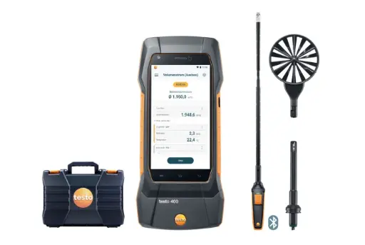 [0563 0400 74] Testing equipment Testo 400 air flow kit with 16 mm vane probe 0563 0400 74